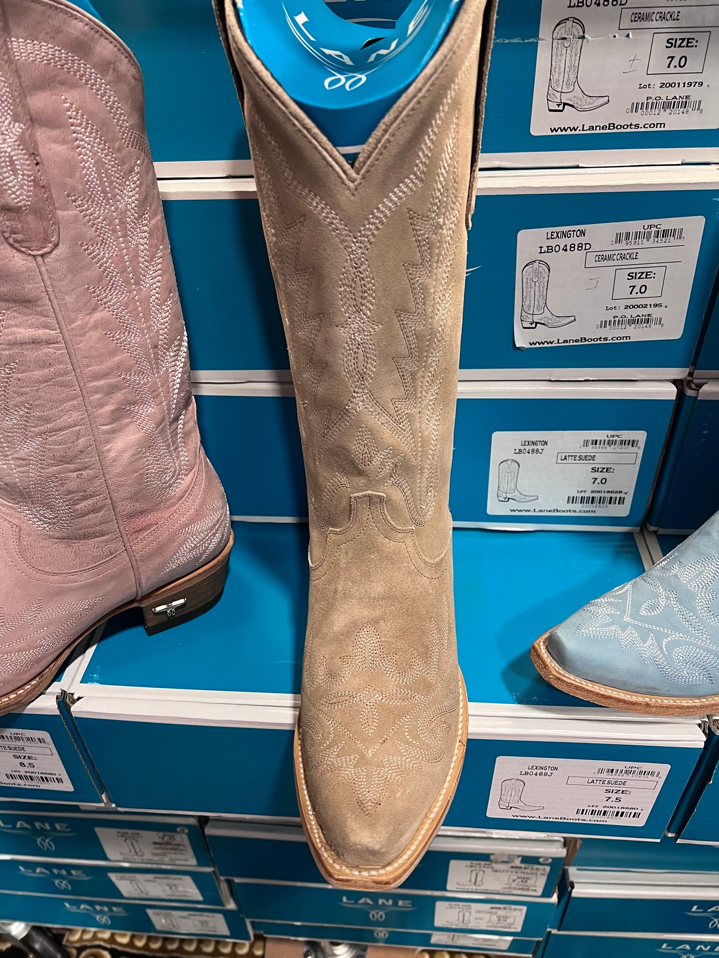 Lexington Boot - Latte Suede