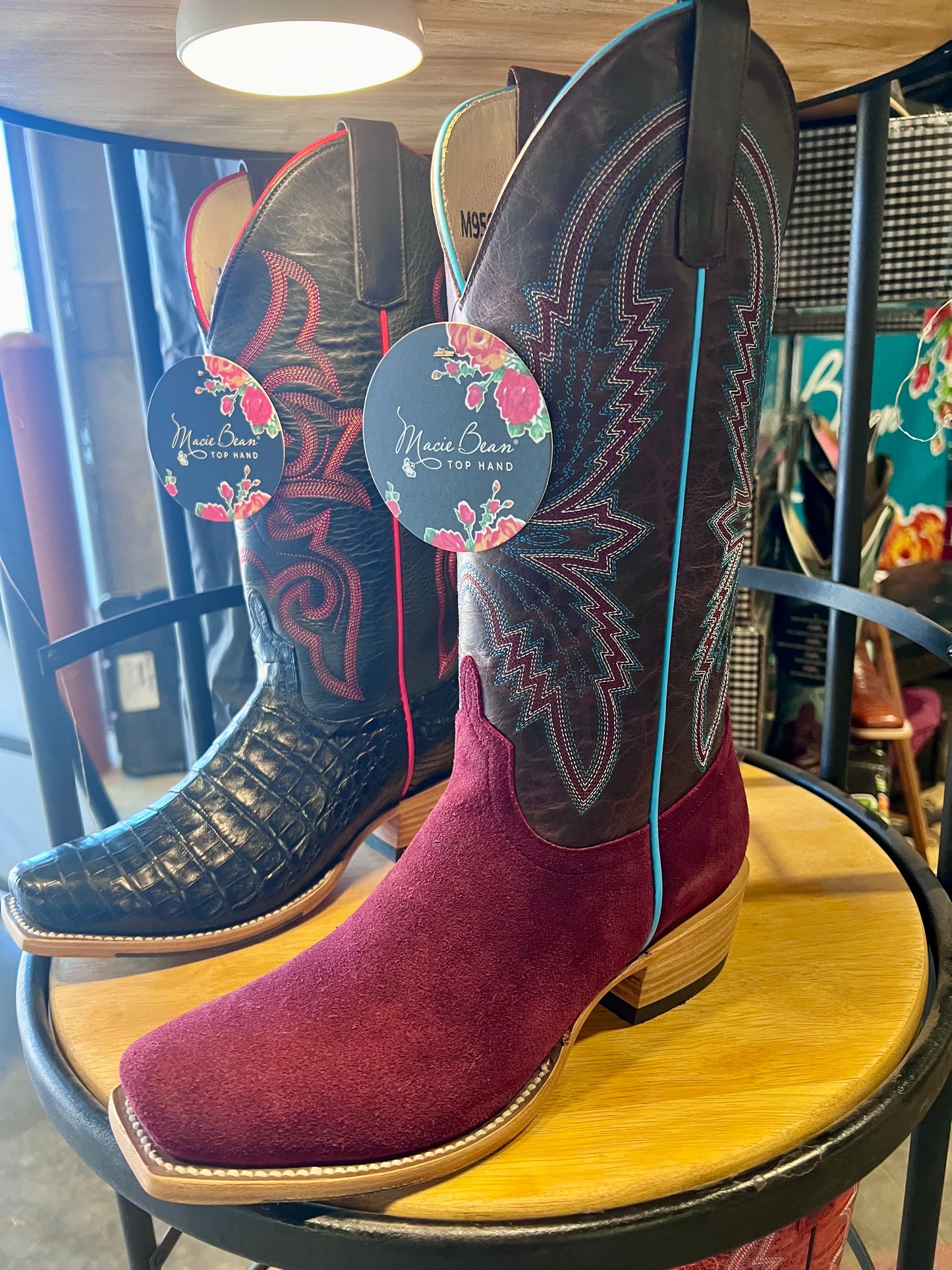 Macie Bean - Burgundy Suede Boot
