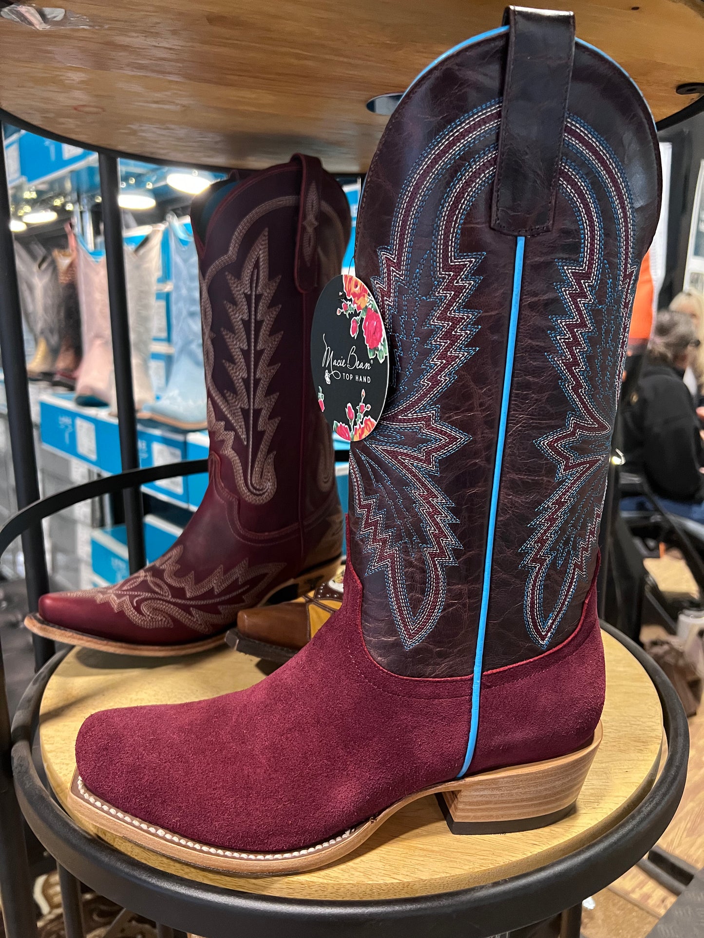 Macie Bean - Burgundy Suede Boot
