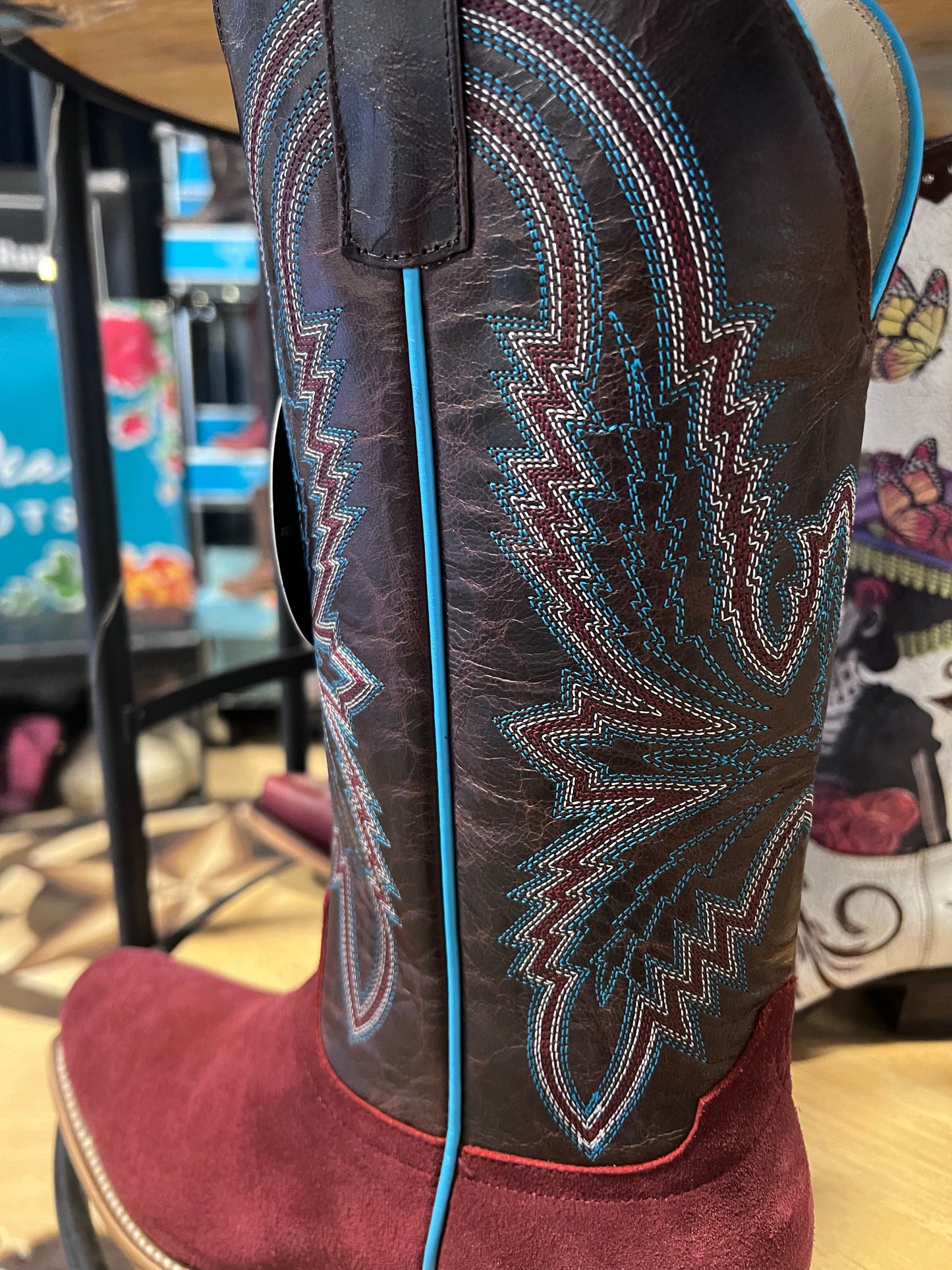Macie Bean - Burgundy Suede Boot