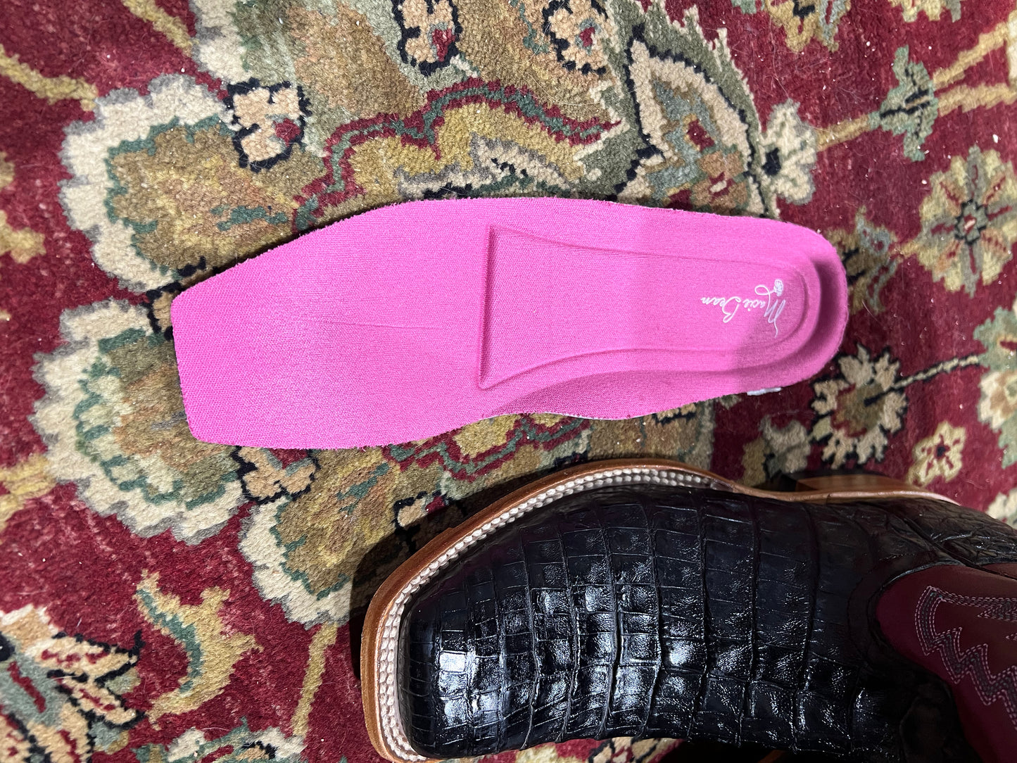 Macie Bean Exotic - Black Caiman (Square toe)