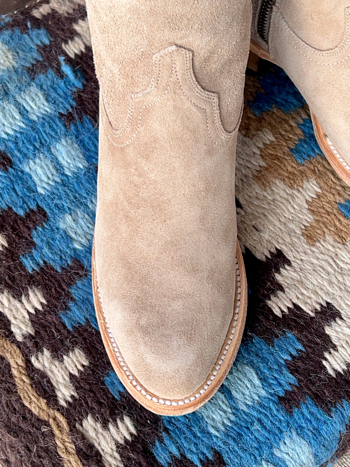 Plain Jane Boot - Latte Suede