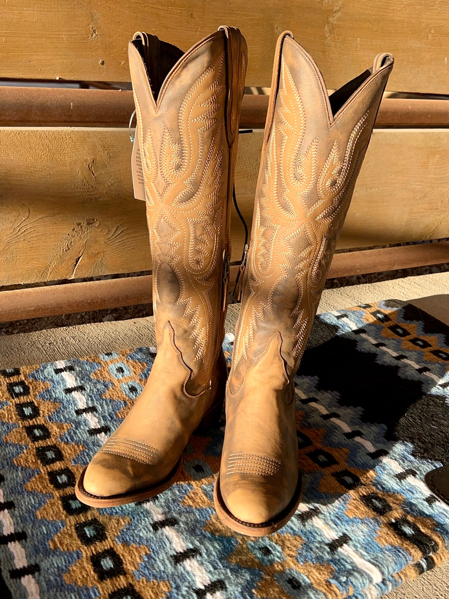 Monica Boot - Lace Up in Saddle Brown