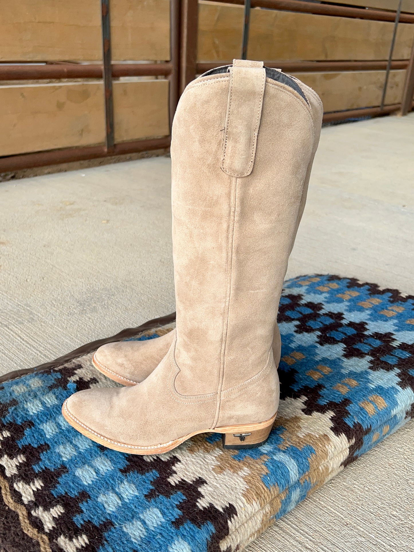 Plain Jane Boot - Latte Suede
