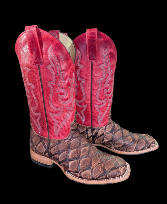 Macie Bean Exotic - Bass with Red Leather Upper