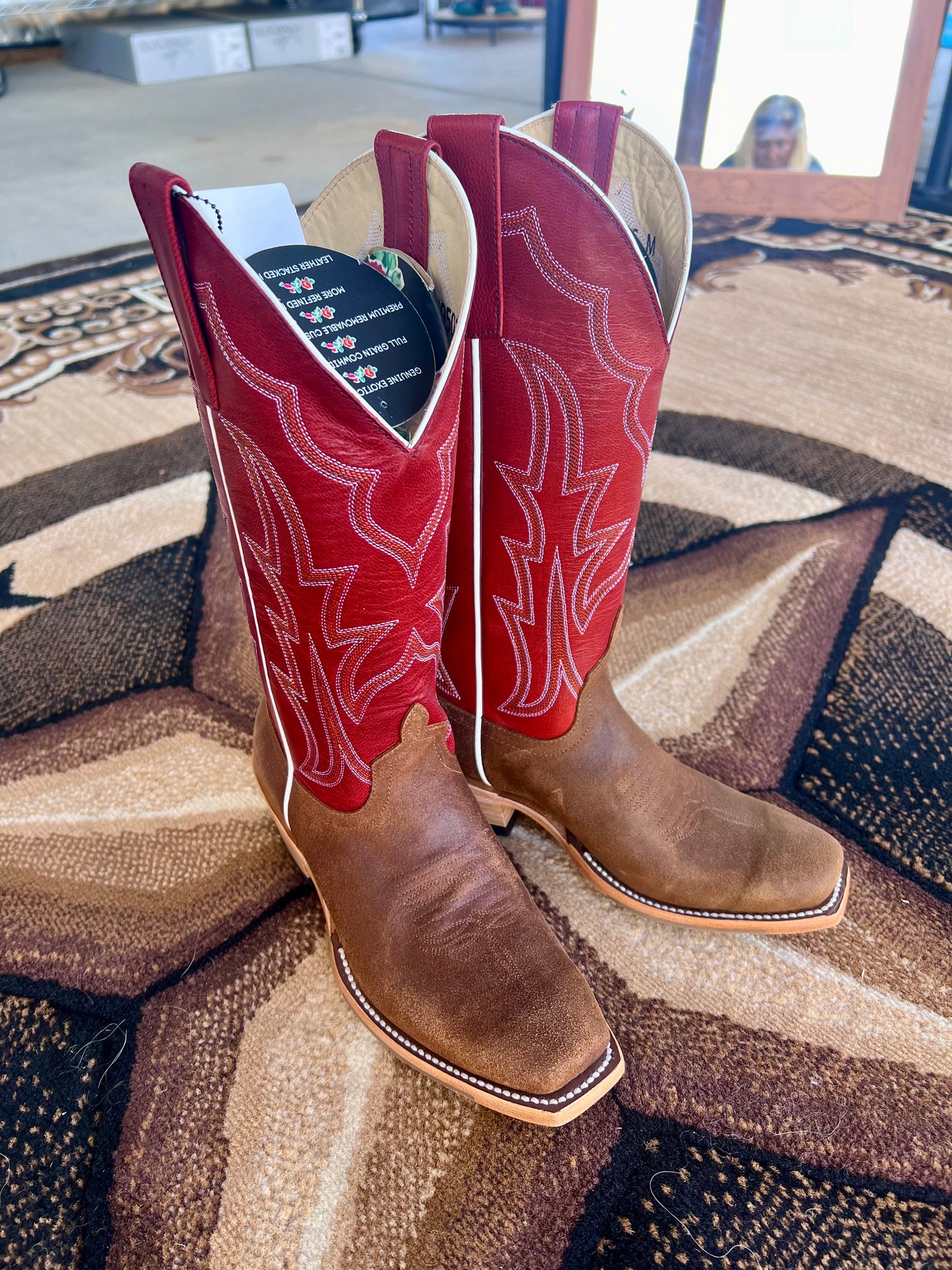 Macie Bean Red/Brown (Cutter Toe)