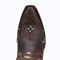 Cossette - Boho Western Boot in Cognac