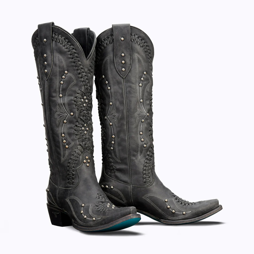 Cossette - Boho Western Boot in Black