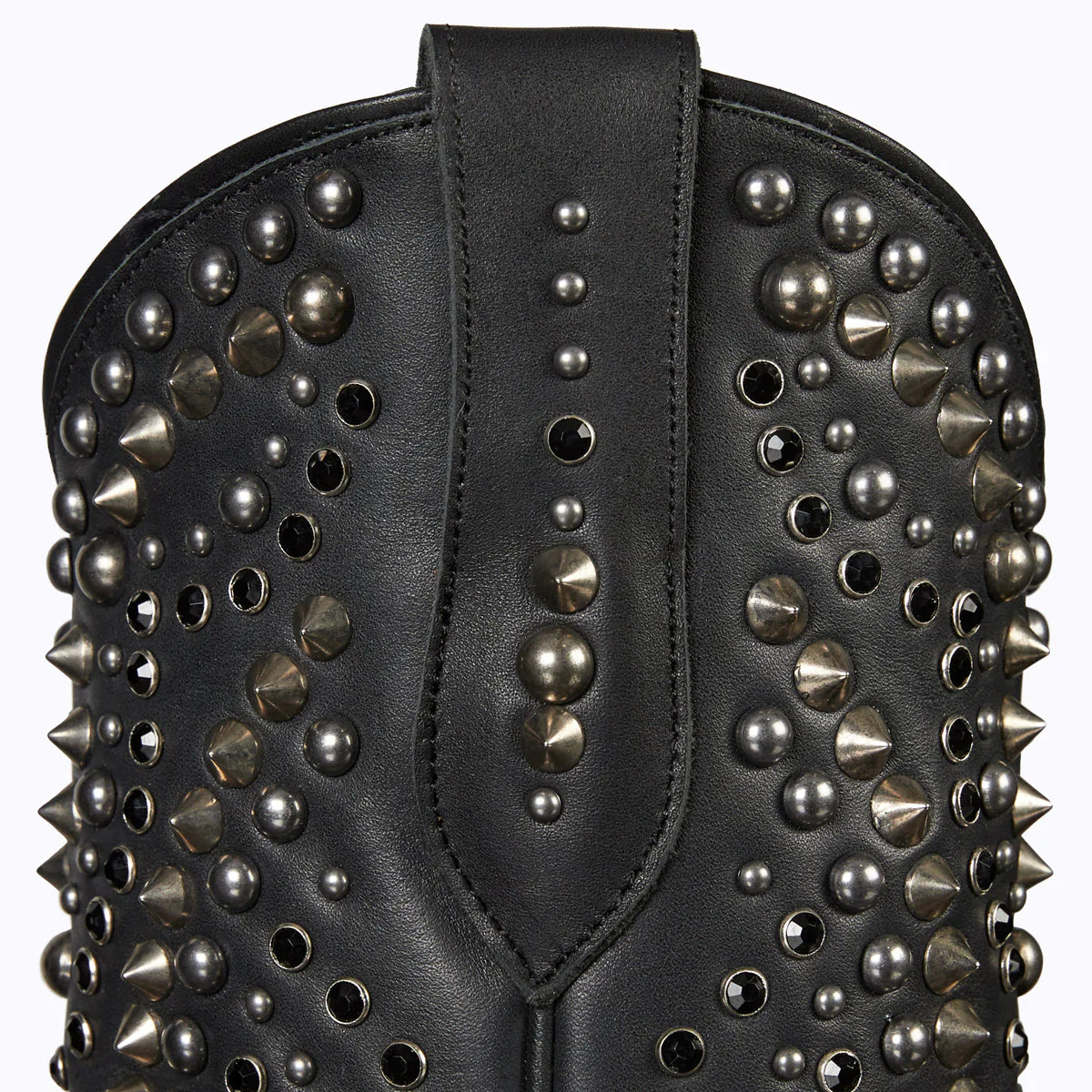 Dolly Bootie - Black Studded Leather Bootie