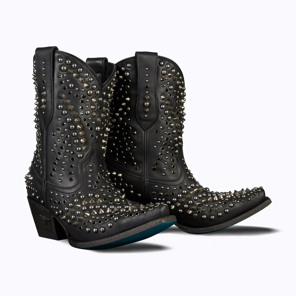 Dolly Bootie - Black Studded Leather Bootie