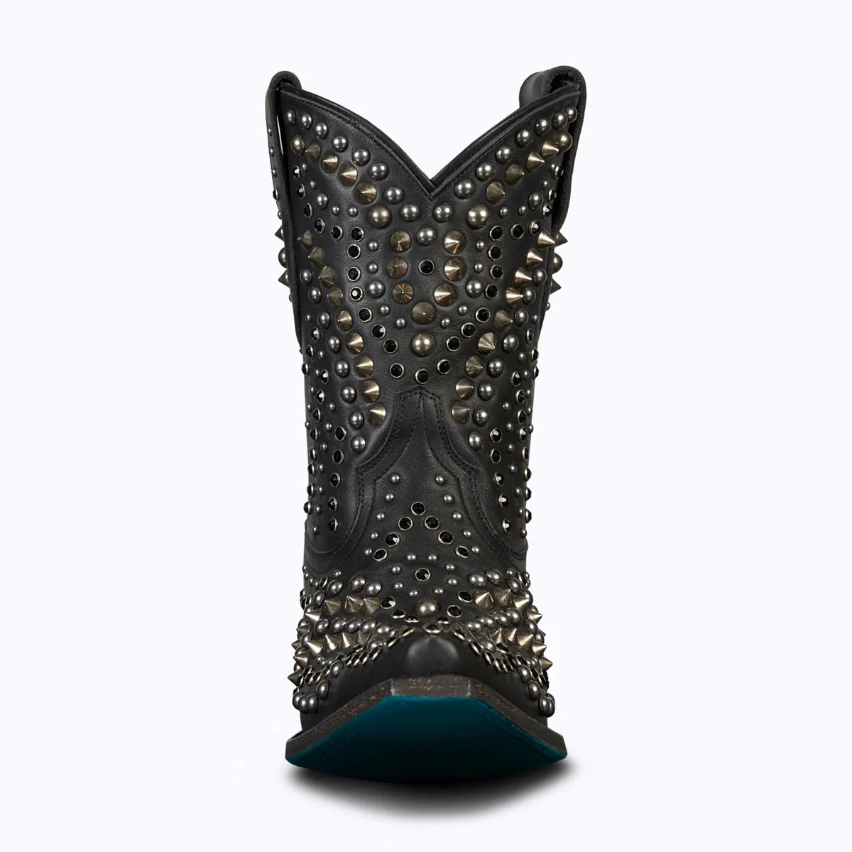 Dolly Bootie - Black Studded Leather Bootie