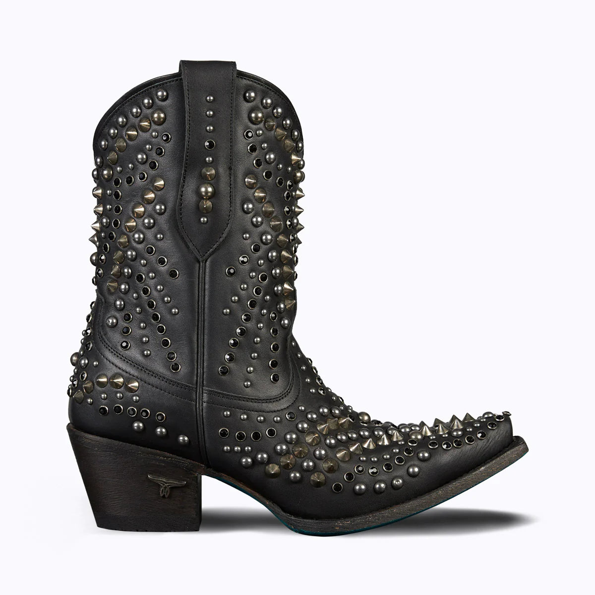 Dolly Bootie - Black Studded Leather Bootie
