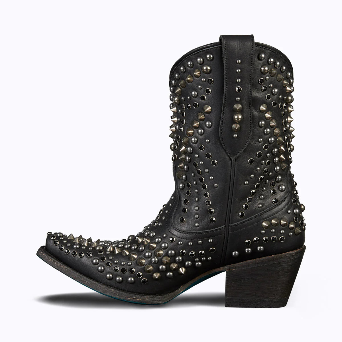 Dolly Bootie - Black Studded Leather Bootie