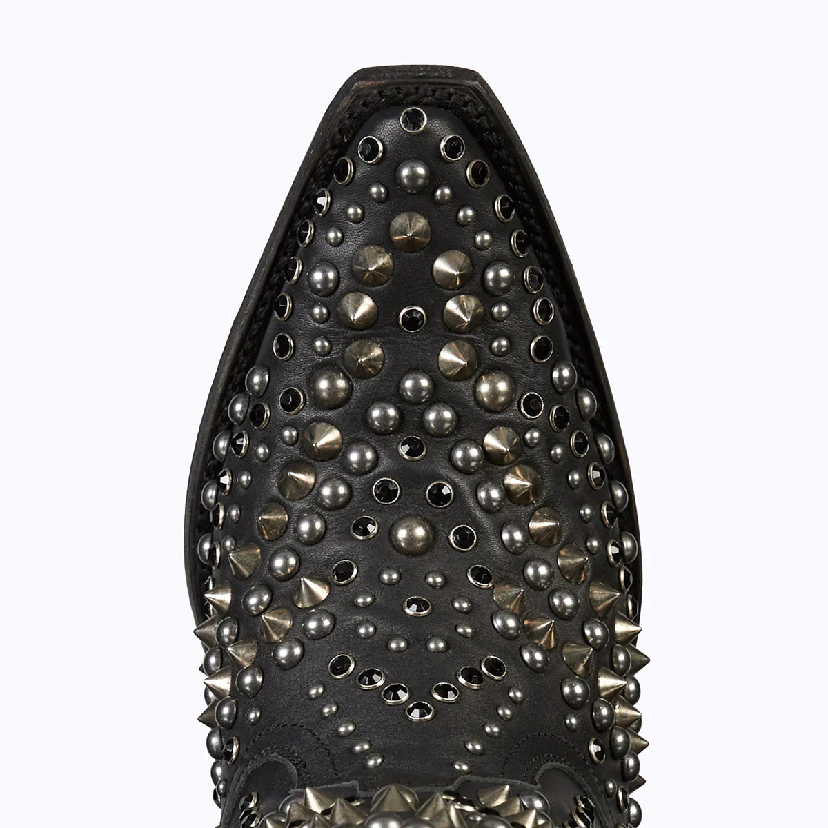 Dolly Bootie - Black Studded Leather Bootie